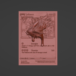 Jolteon_01a.png 3D file POKEMON Jolteon 4D CARD CUSTOM・3D printing model to download