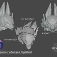 4.png Cyno Burst Headpiece for Cosplay - Genshin Impact - Instant Download STL Files for 3D Printing