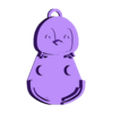 body Keychain.stl Pingüino con manos móviles llave colgador ( No necesita hardware)