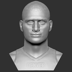 1.jpg Download OBJ file Nikola Jokic bust for 3D printing • 3D printing object, PrintedReality