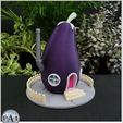 006B.jpg CUTE FAIRY HOUSE V7  - THE EGGPLANT! No Supports needed!