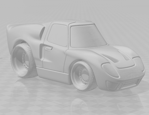 ford GT40 Cartoon Style – 3D Printable Model