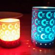 singlecolor_commodore_tealight.jpg Commodore Tea light lithophane for candles or LEDs