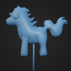 Pony_1.png Archivo STL Pony hinchado de dibujos animados・Diseño imprimible en 3D para descargar