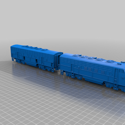 Supper_Chief.png Free STL file compleat Santa Fe Super Chief FA-FB and all cars HO train set powered or none powered・Object to download and to 3D print