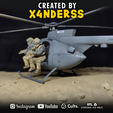5637653765.png MILITARY SET 37 UNOFFICIAL conversion kit for HUGHES TOW DEFENDER 500D • ARMY • MODULAR • PILOT • SOLDIER • SOLDIERS • MARINE • NAVY SEAL • FORCES • ROYAL SPEC OPS • ATTACK LITTLE BIRD HELICOPTER • MINIATURE • 3D PRINT • PRINTING •