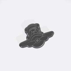 Osito-en-Avion.jpg STL file Pilot Teddy Bear - Cookie Cutter・3D print design to download