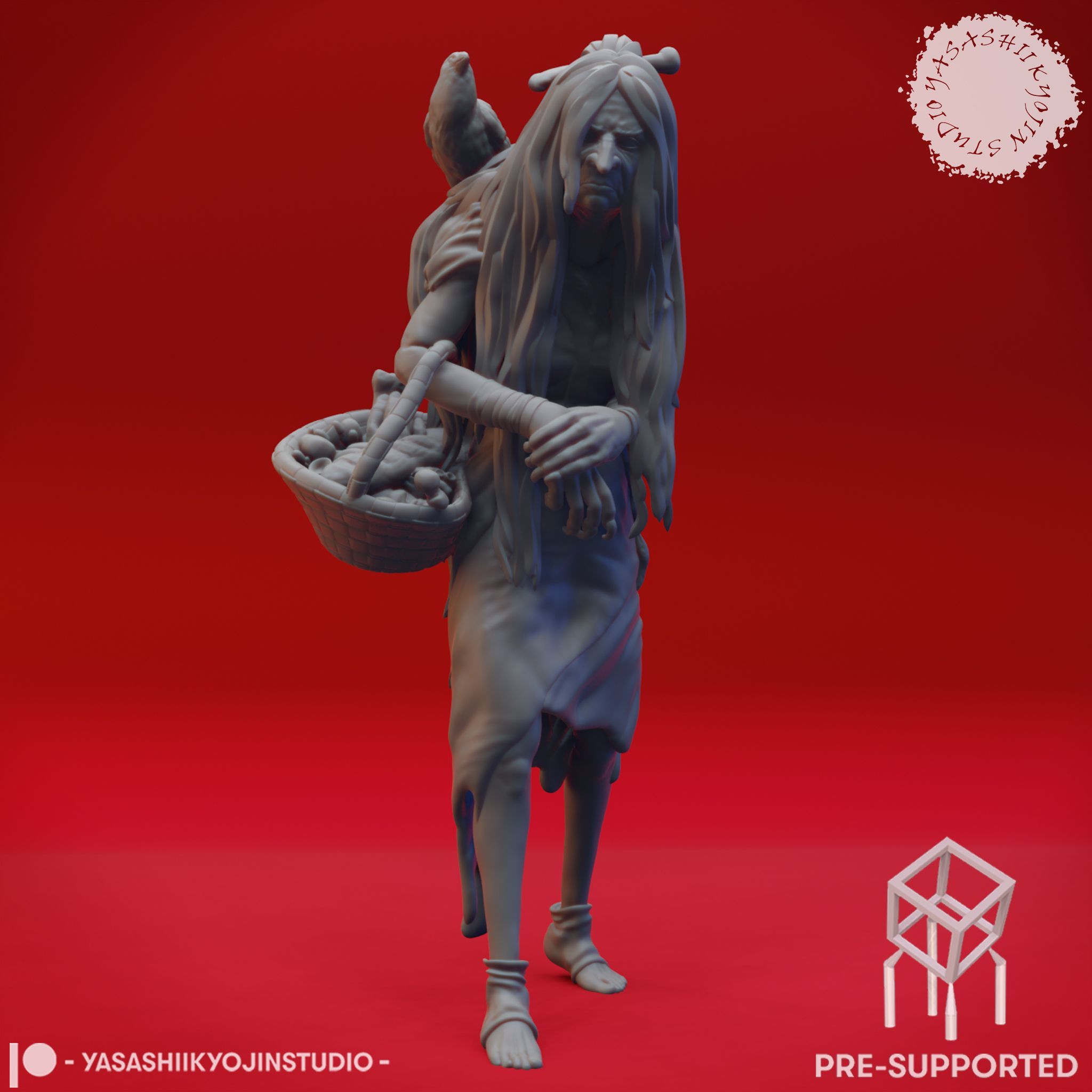 STL file Green Hag - Tabletop Miniature (Pre-Supported)・3D printable ...