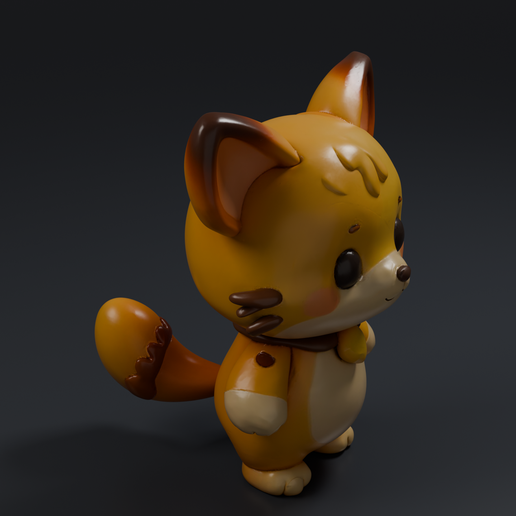 Cute Fox 3D printable STL miniature