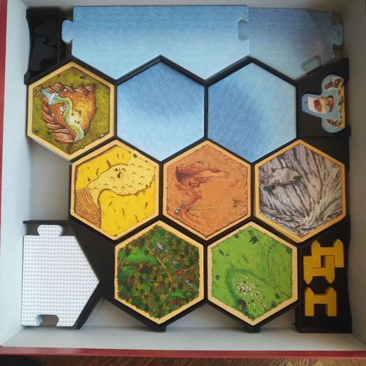 rys1.jpg Catan - Organizer - Deux grandes extensions dans une seule boîte Modèle d'impression 3D
