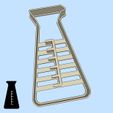 05-1.jpg Science and technology cookie cutters - #05 - laboratory glassware: conical / Erlenmeyer flask (style 1)