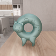 untitled.png 3D Cute Donut Cat Decor with 3D Stl File & Decor Printing 3D, Cat Decor, Cat Print, 3D Printed Decor, Donut Art, 3D Printing, Cat Lover