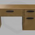 DH_desk02_2.jpg Classic Desk with functional door/drawers mono/multi color 3D 3MF file