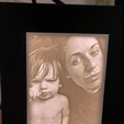 mywife.PNG Lithophane Portrait Light Frame