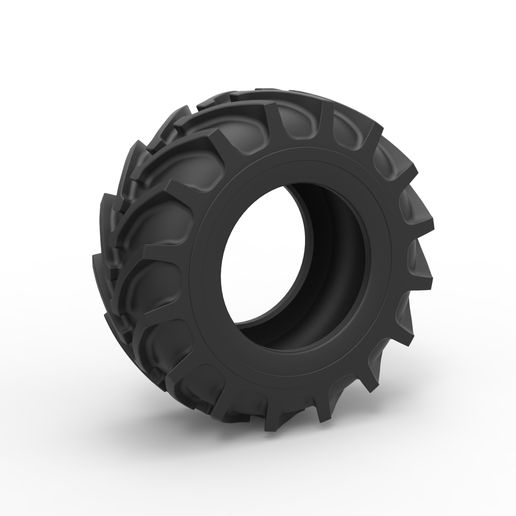 Tractor tire 37 Scale 1:25 - 3D model önizlemesi