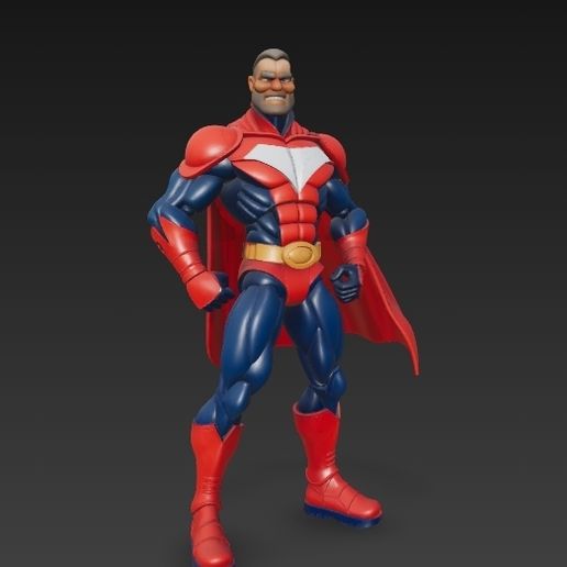 🦸 Classic Superhero – Comic-Style Action Hero 3D Model・ STL File for 3D ...