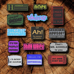 CULTS3D-1.png Fichier STL Porte-clés uniques - Lot de 14・Plan pour imprimante 3D à télécharger