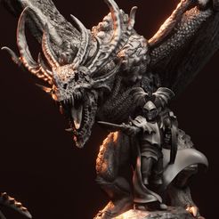 resize-zombie-dragon-lord-render-watermarked.jpg Файл 3D Повелитель вампиров с зомби-драконом・3D-печатная модель для загрузки