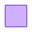 Dual_Shell_D.STL Fichier STL gratuit Pièces et support SCRABBBLE・Modèle imprimable en 3D à télécharger