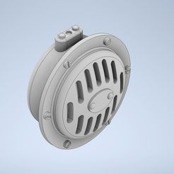 Bosch-FDE12-horn-p1.jpg Free STL file 1/35 scale Bosch FDE12 horn・3D printer design to download