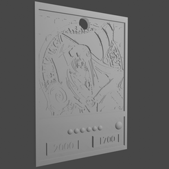 maga-oscura-1.png Fichier STL Carte de la fille du magicien des ténèbres (porte-clés)・Objet imprimable en 3D à télécharger