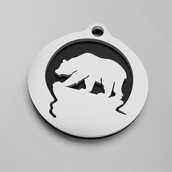 render1.png Bear pendant, keychain