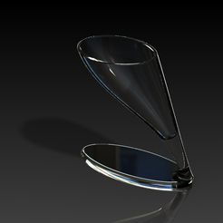 leaning_glass.jpg Télécharger le fichier STL gratuit Verre incliné • Objet pour impression 3D, Wachet