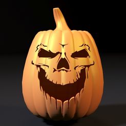 10007.jpg Archivo 3D Terrorífica calabaza de Halloween・Design para impresora 3D para descargar