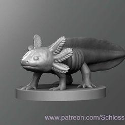 Axolotl.jpg Free STL file Axolotl・3D printable design to download