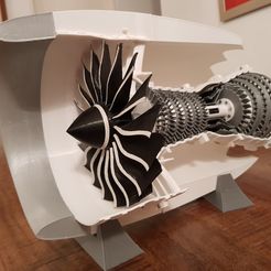 49385089_801323250221812_2829919518581587968_n.jpg Archivo STL Escala Turbofan Jet Engine - Versión de 3 carretes (como el real) SÓLO POR TIEMPO LIMITADO・Objeto de impresión 3D para descargar