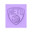 nets 2.obj Brooklyn Nets Logo Relief 3D print model