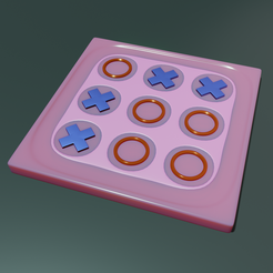 Tic-tac-toe.png Archivo STL Tres en raya・Diseño para descargar y imprimir en 3D