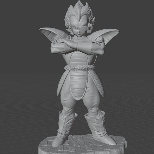 Life-Size Vegeta (Scouter V2) – Dragon Ball Z Icon in Full Scale 3D model