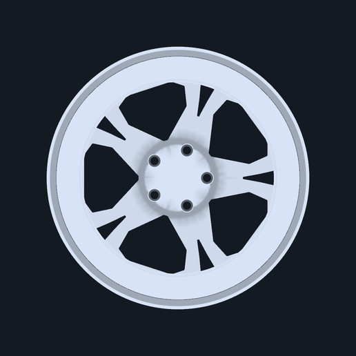 Lamborghini Callisto inspired decorative wheel — STEP and STL