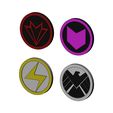 logos-coins-09.JPG Superhero logos and coins 3D print model