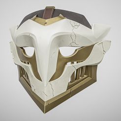 Ekko.jpg Ekko's Firelight Mask - 3D Printable STL Model