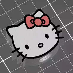 il_fullxfull.5641363690_qd4f.webp Kawaii Kitty Bow and Face 2 File Bundle Straw Topper STL 3D Print File Fits Stanley