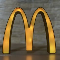 PhotoRoom_20230816_134040.jpg STL file mc lamp FAST FOOD COMPANY YELLOW AND RED CLOWN・3D print design to download