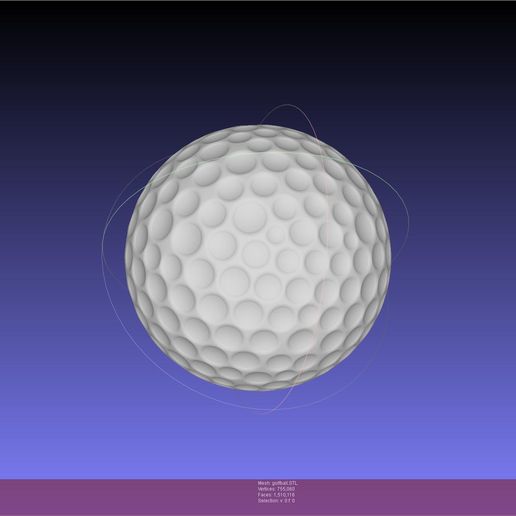 High Performance Gold Ball 3D model