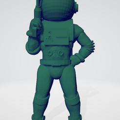 Captura-de-pantalla-2023-06-02-214745.png Archivo STL 28mm Retro astronauta con raygun・Design para impresora 3D para descargar