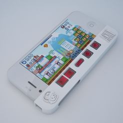Pizzaboy_iphone4_2.jpg Fichier 3D gratuit Étui pour manette de jeu PizzaBoy pour iPhone 4・Design pour imprimante 3D à télécharger