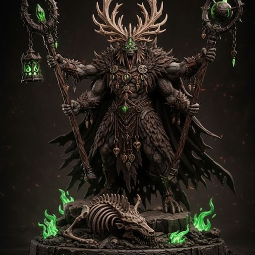 Xareth the Twin Sigil Sovereign – Shaman STL