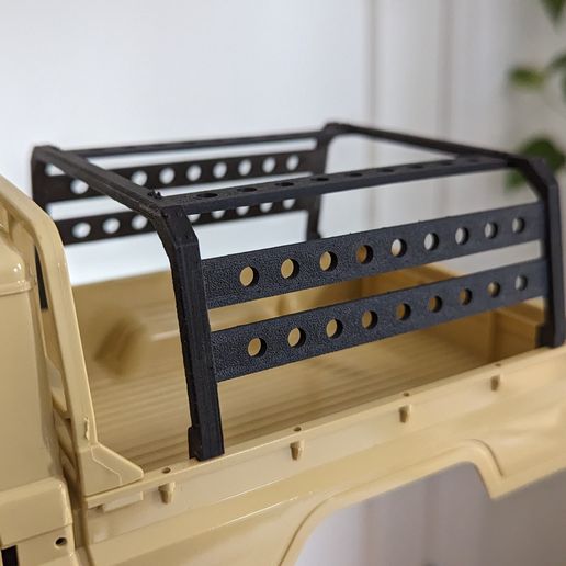 🛏️ Custom Bed Rack for MN82 Land Cruiser 1:12 RC Overland Expedition ...