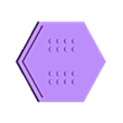 Hex_tile.stl Lego-style Settlers of Catan