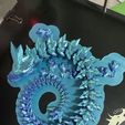 Хрустальный дракон, артикулирующее животное Flexi Wiggle Pet, печать на месте, фантазия, nedwade