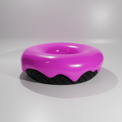 donut1.png STL file Donut hoop・Model to download and 3D print