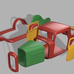 1.jpg STL file 1/12 scale ford 32 3 window・3D printable model to download