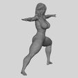 y.jpg Young Woman Practicing Yoga Lesson Doing Warrior Two 3D Print Model