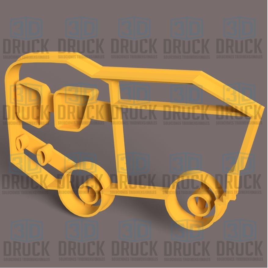 Download STL file Truck - Truck Cookie Cutter • 3D printer object ・ Cults