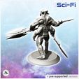 4.jpg Four-armed alien cyclops with heavy spear (17) - SF SciFi wars future apocalypse post-apo wargaming wargame